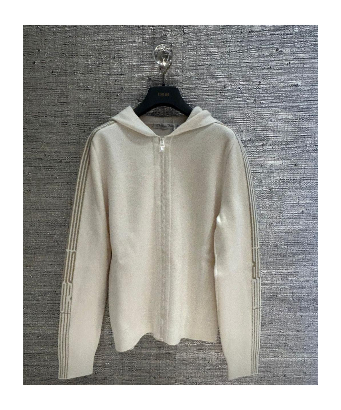 Dior Zip-up Hoodie In Gray