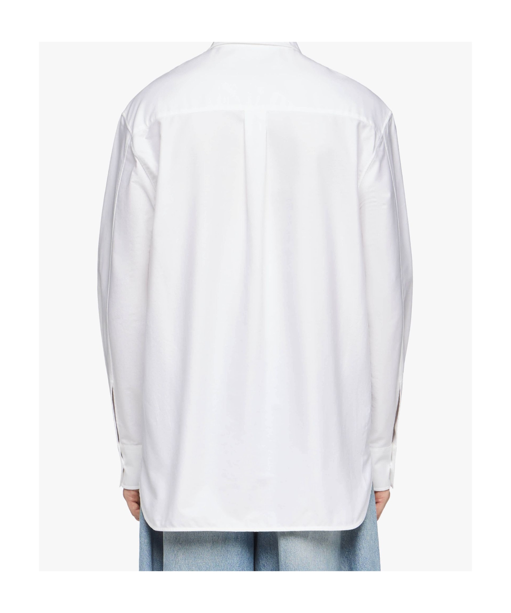 Jw Anderson J.w. Anderson Classic Fit Logo Pocket Shirt In White