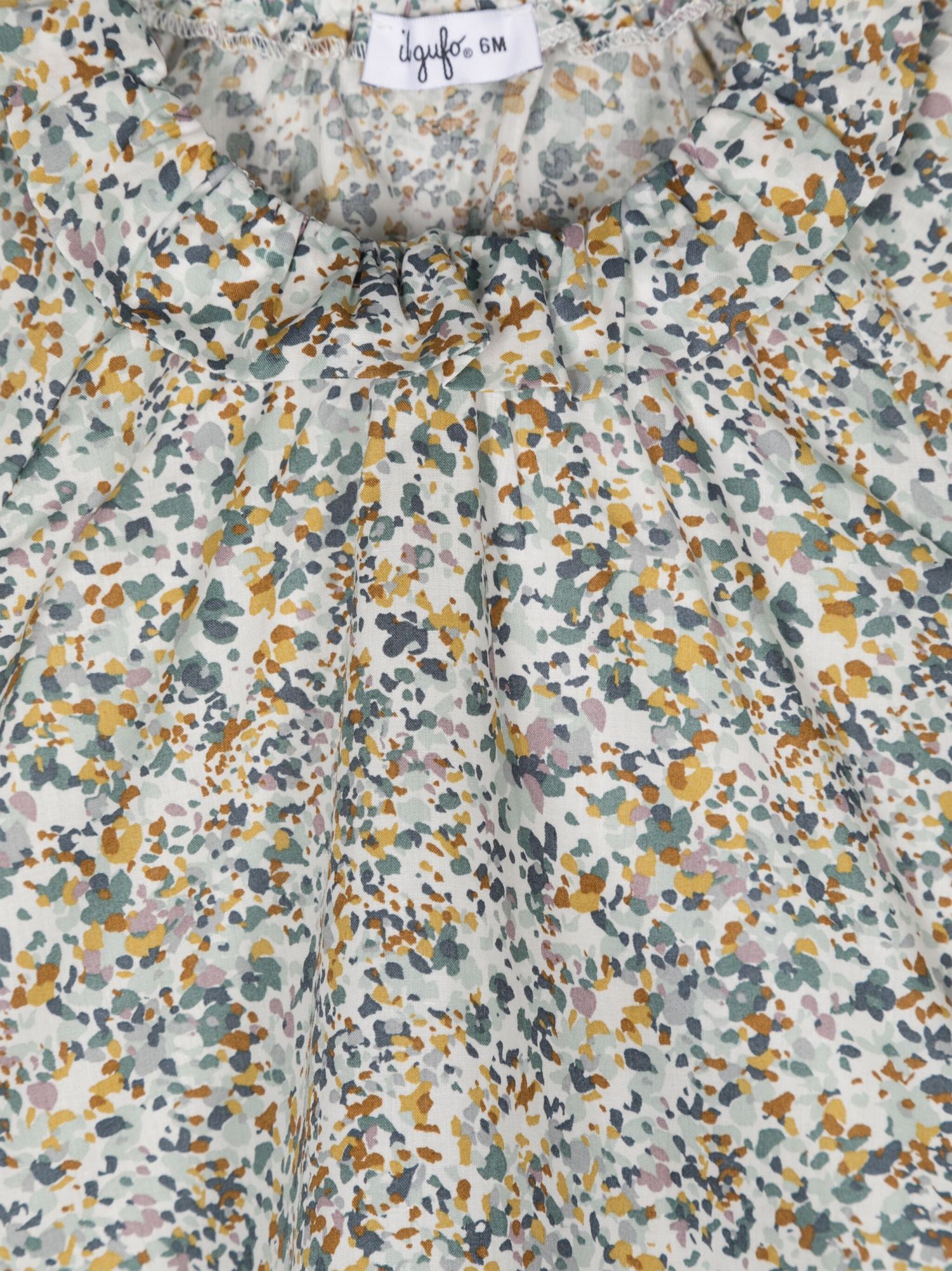 Il Gufo Abstract-print Blouse In Gray