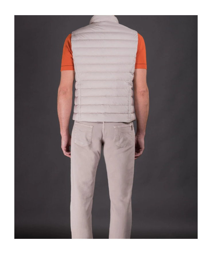 Moorer Sleeveless Calaf S Vest In Gray