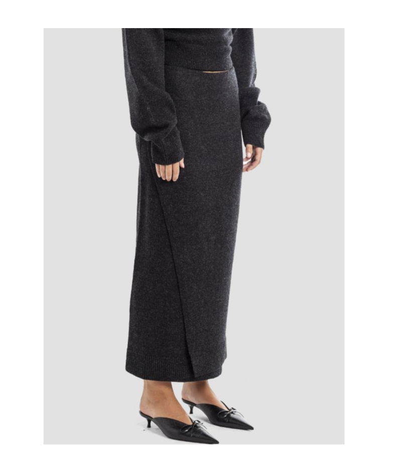 Balenciaga Wool Skirt In Black