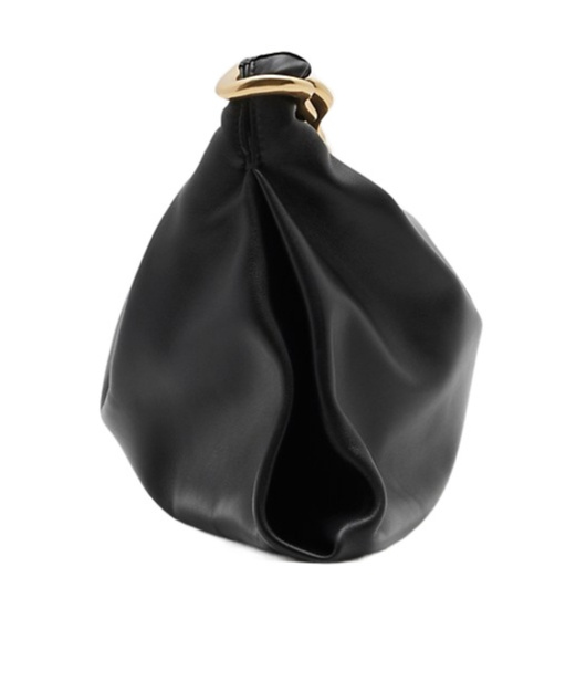 Burberry Small Swan Leather Bag In Black