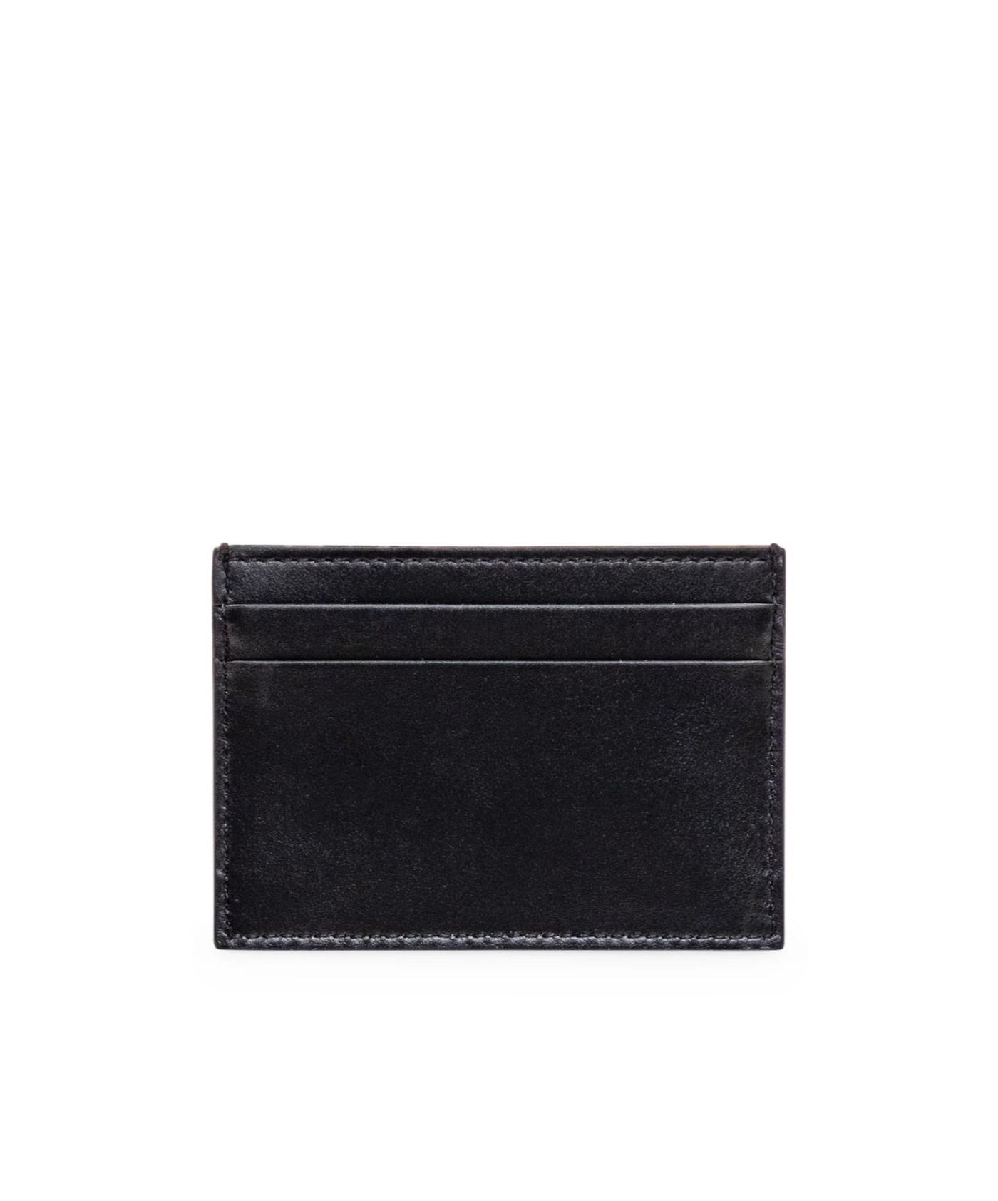 Off-white Off White™ Black Leather Bi Fold Wallet With Logo In Black