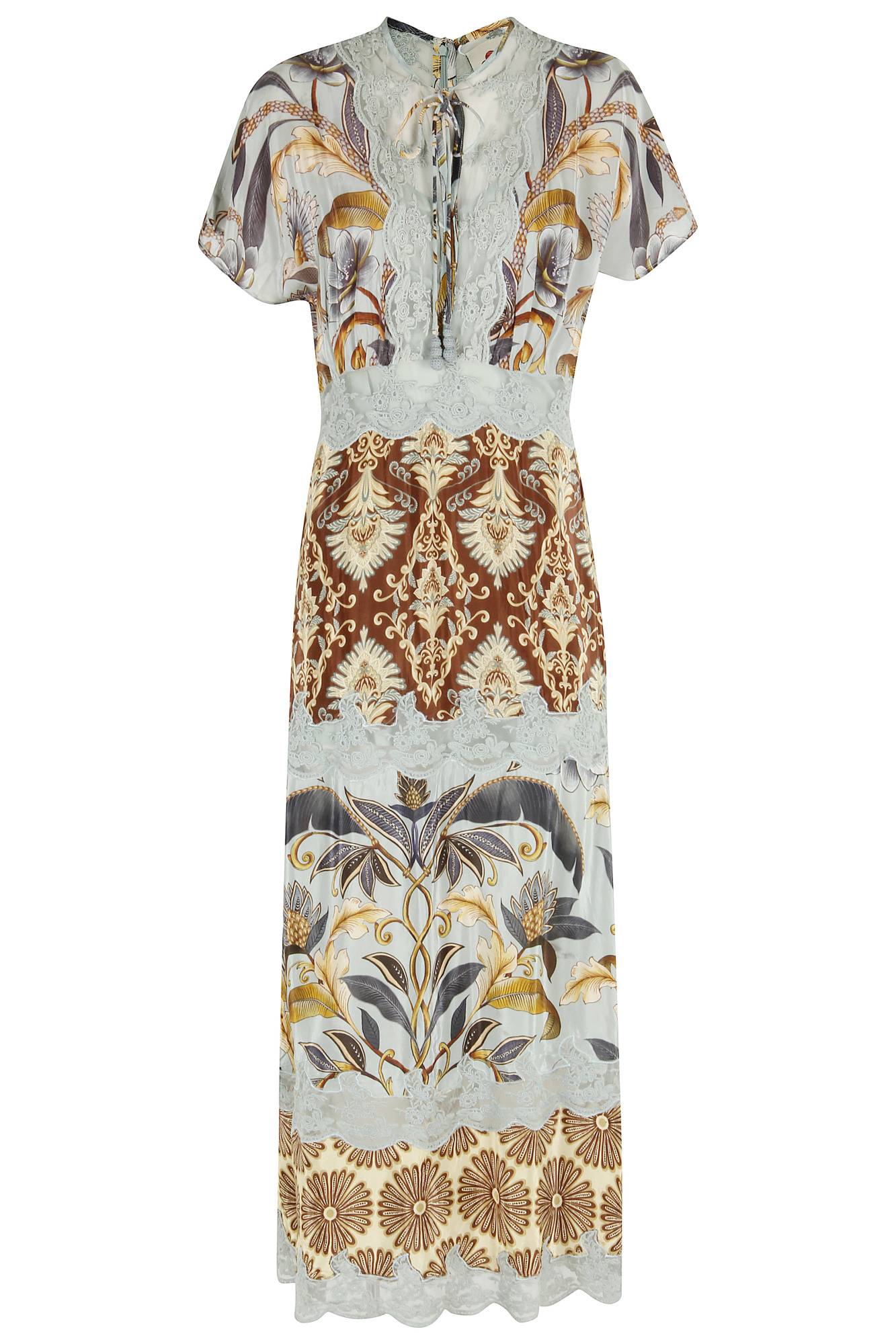 Farm Rio Mixed Snake Garden Maxi Dress In Multi