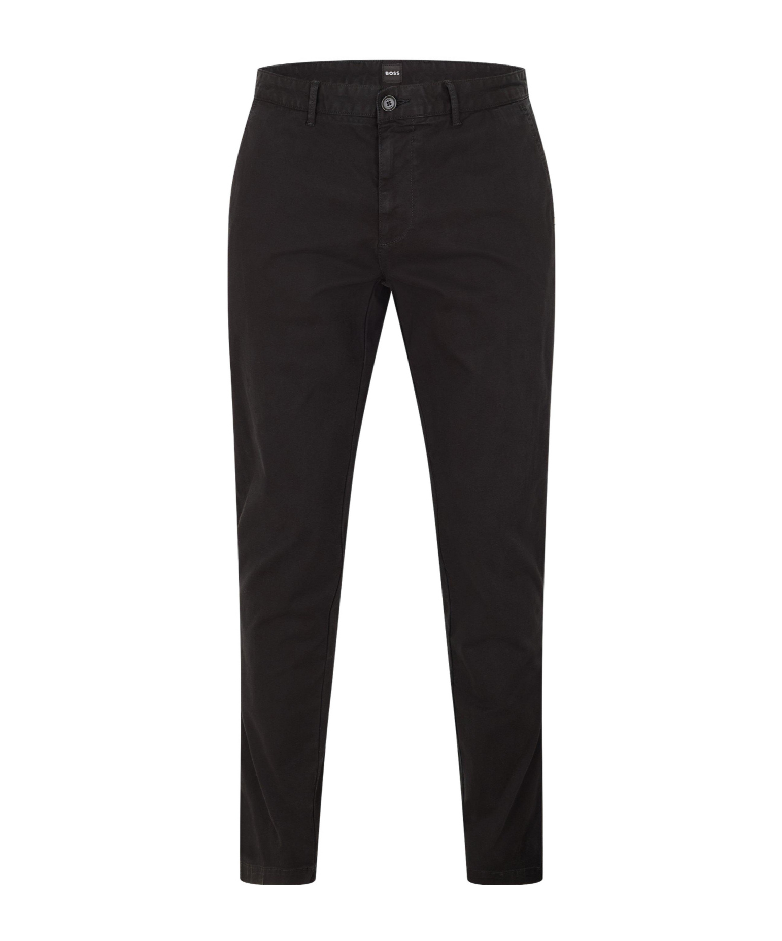 Hugo Boss Twill Chino Trousers In Black