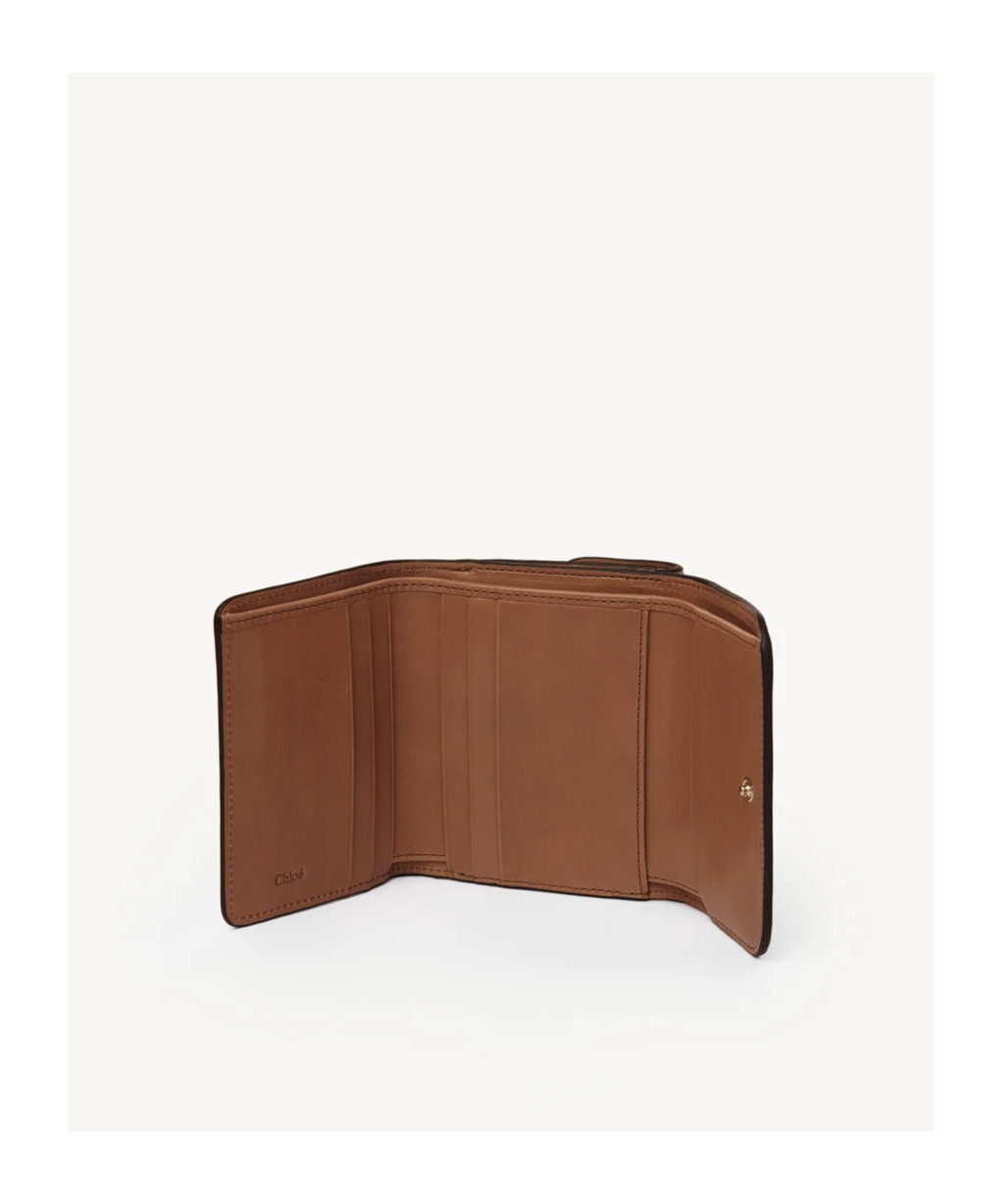 Chloé Small Three-fold Bag In Brown