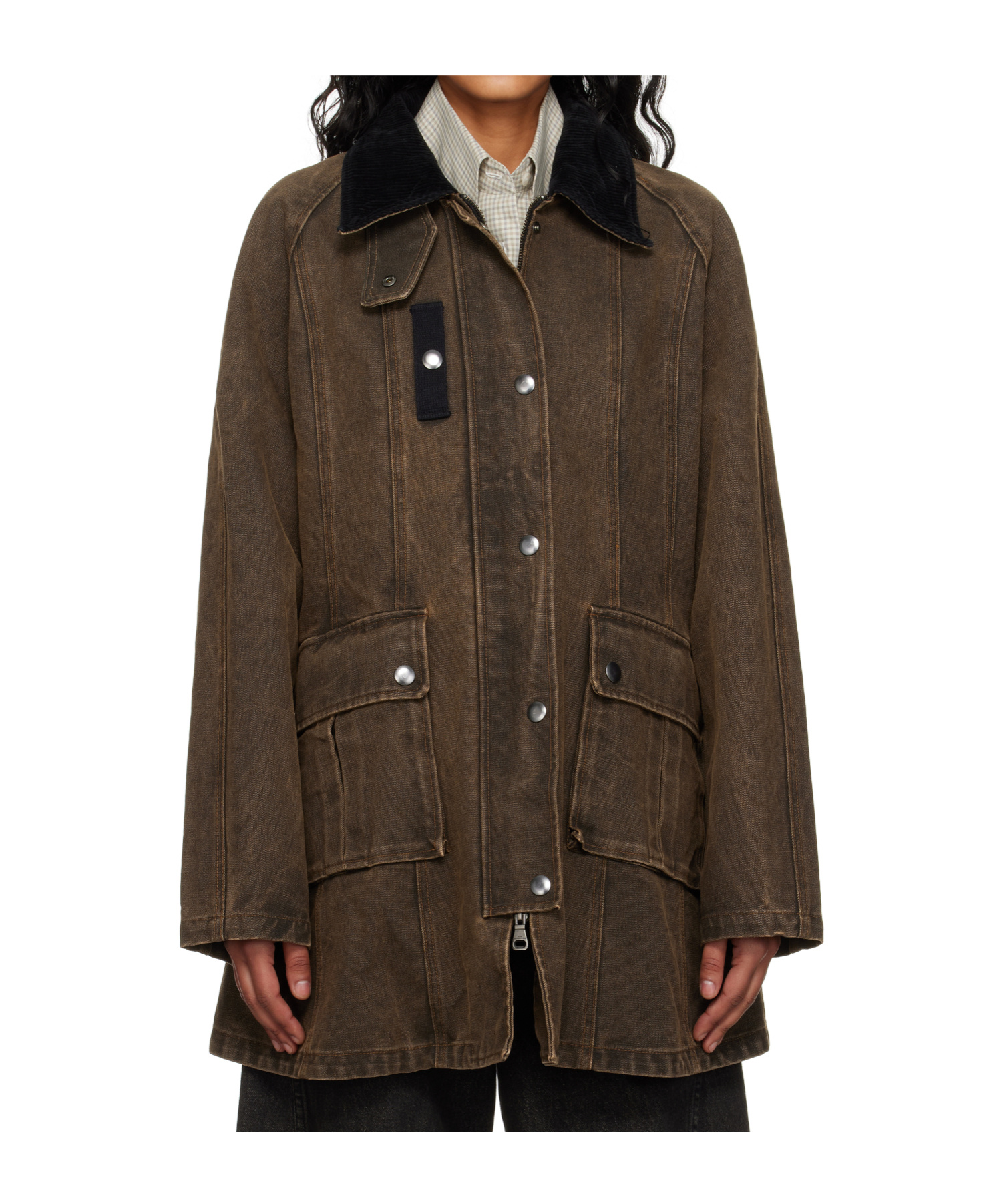Andersson Bell Kerri Trapez Work Jacket In Brown