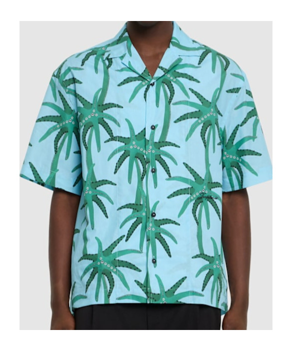 Shop Jacquemus Lapel Short-sleeved Shirt