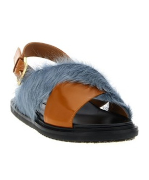 Marni Fussbett Flat Sandals In Multi