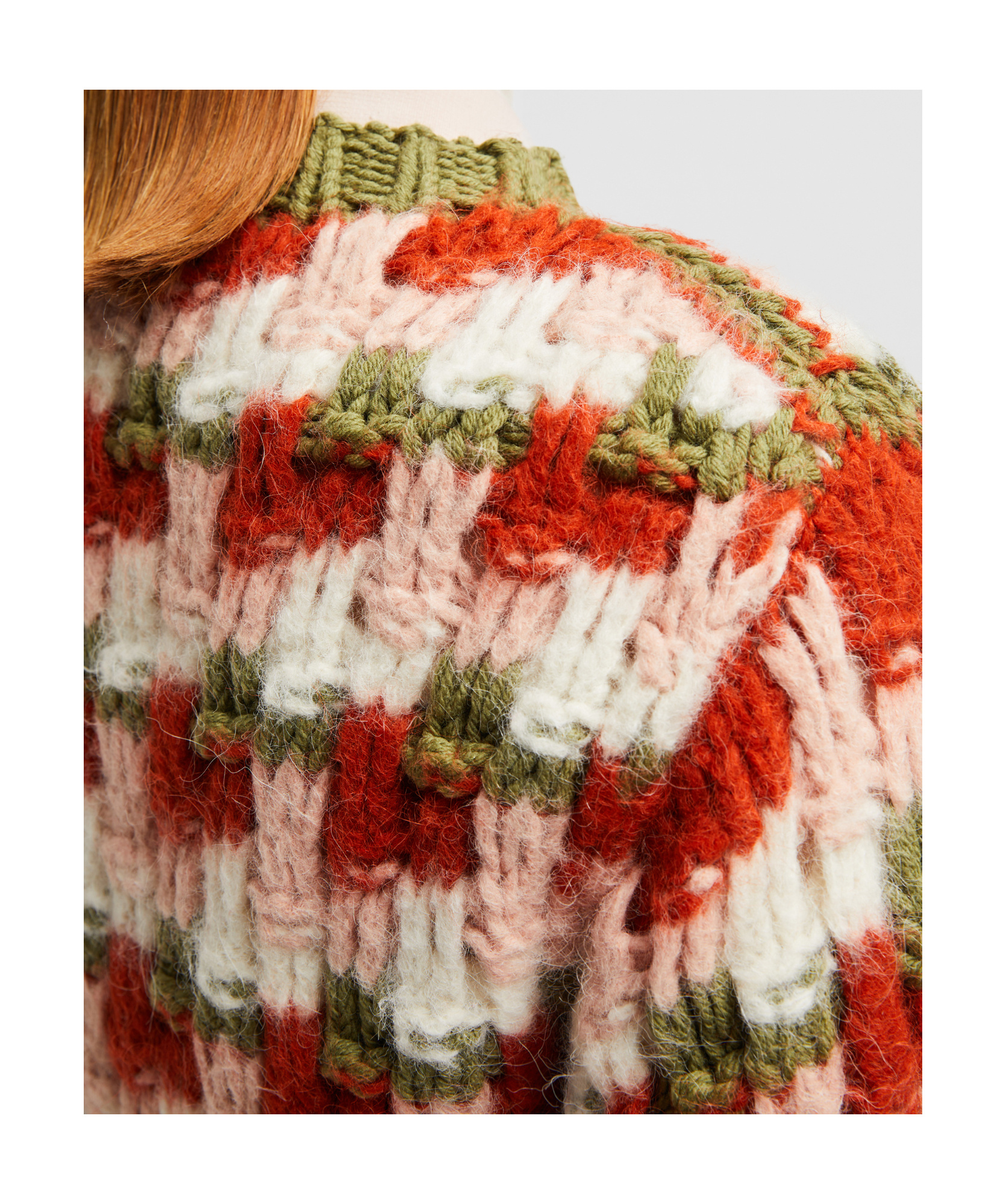 Moncler Round Neck Sweater In Multicolor