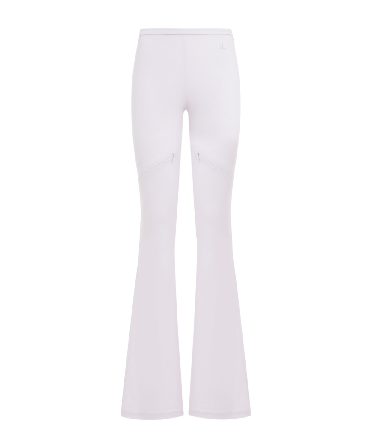 Shop Courrèges Ellipse Mid-rise Bootcut Trousers In Purple
