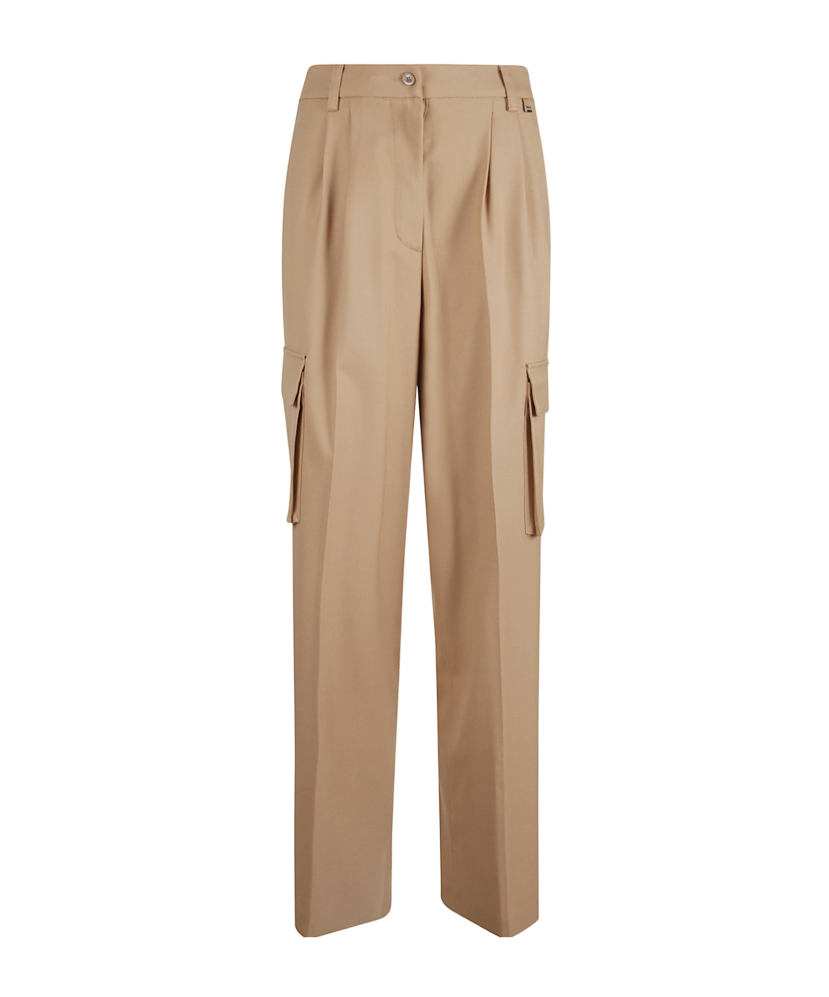 Herno Straight-leg Cargo Trousers In Brown