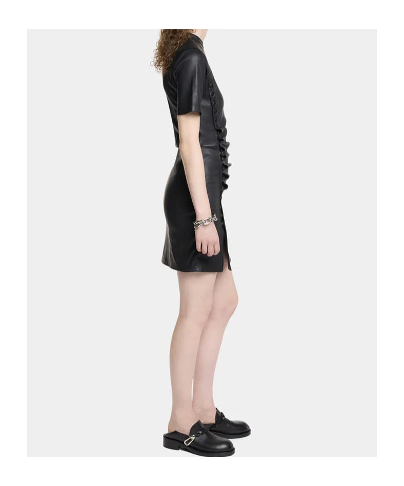 Shop Rabanne Short Sleeve Dress