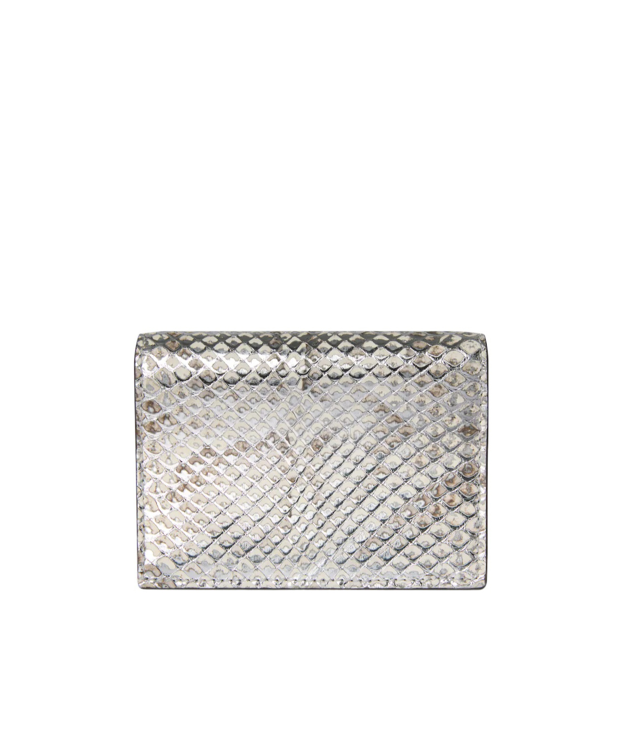 Gucci Gg Marmont Python Small Wallet In Black