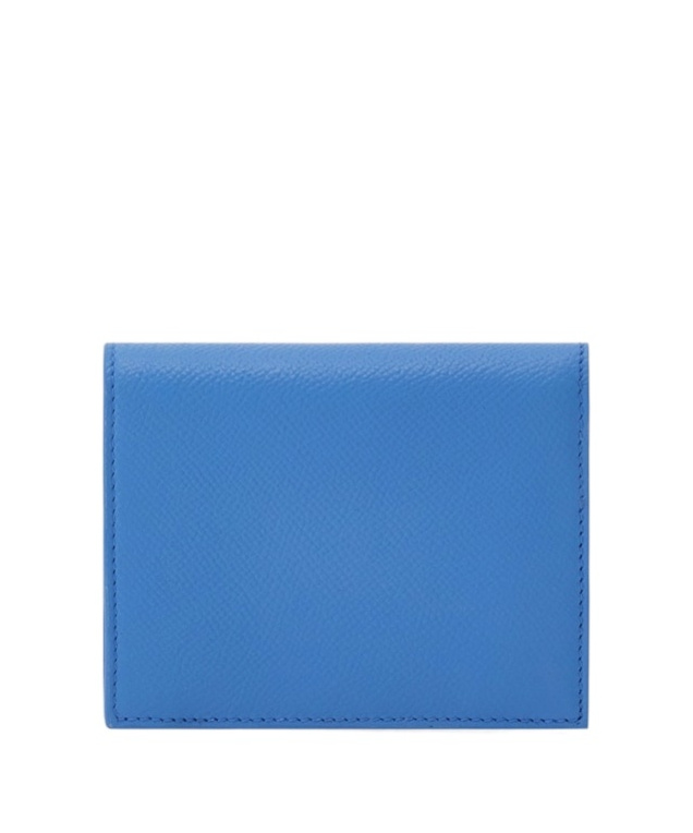 Ferragamo Gancini Compact Wallet In Blue