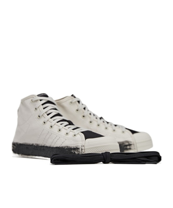 Shop Y-3 Nizza Hi Sneakers In Gray