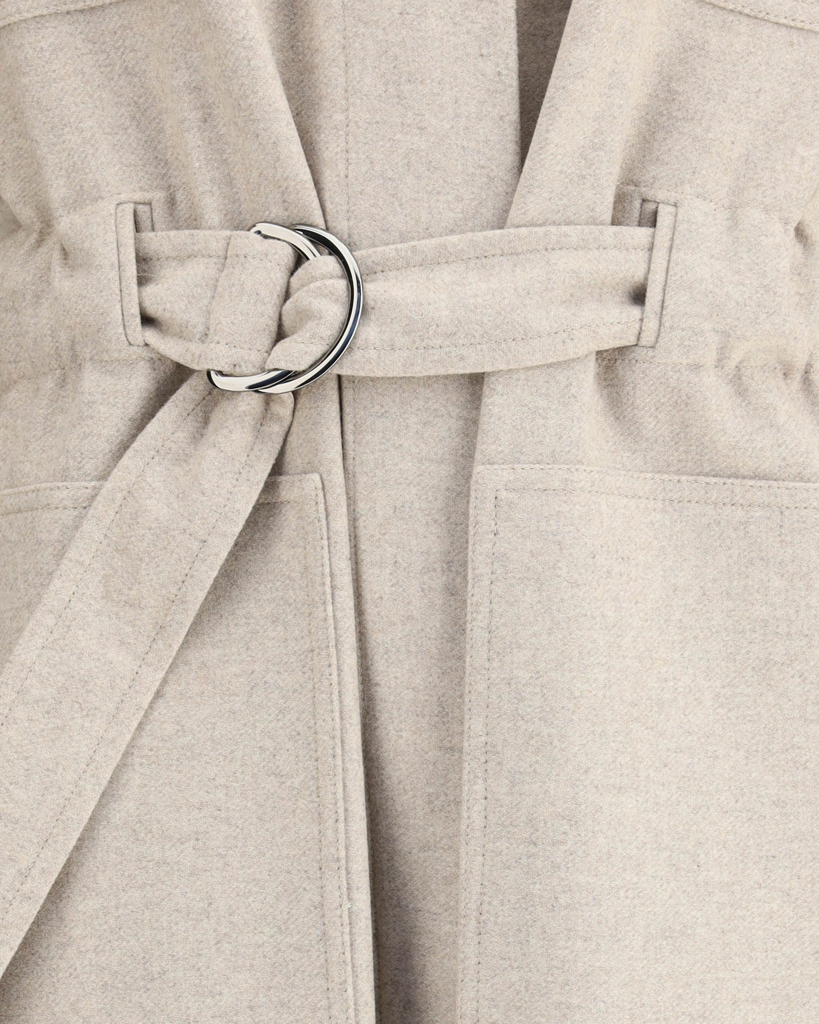 Brunello Cucinelli Silhouette-defining Long Coat With Adjustable Waistband