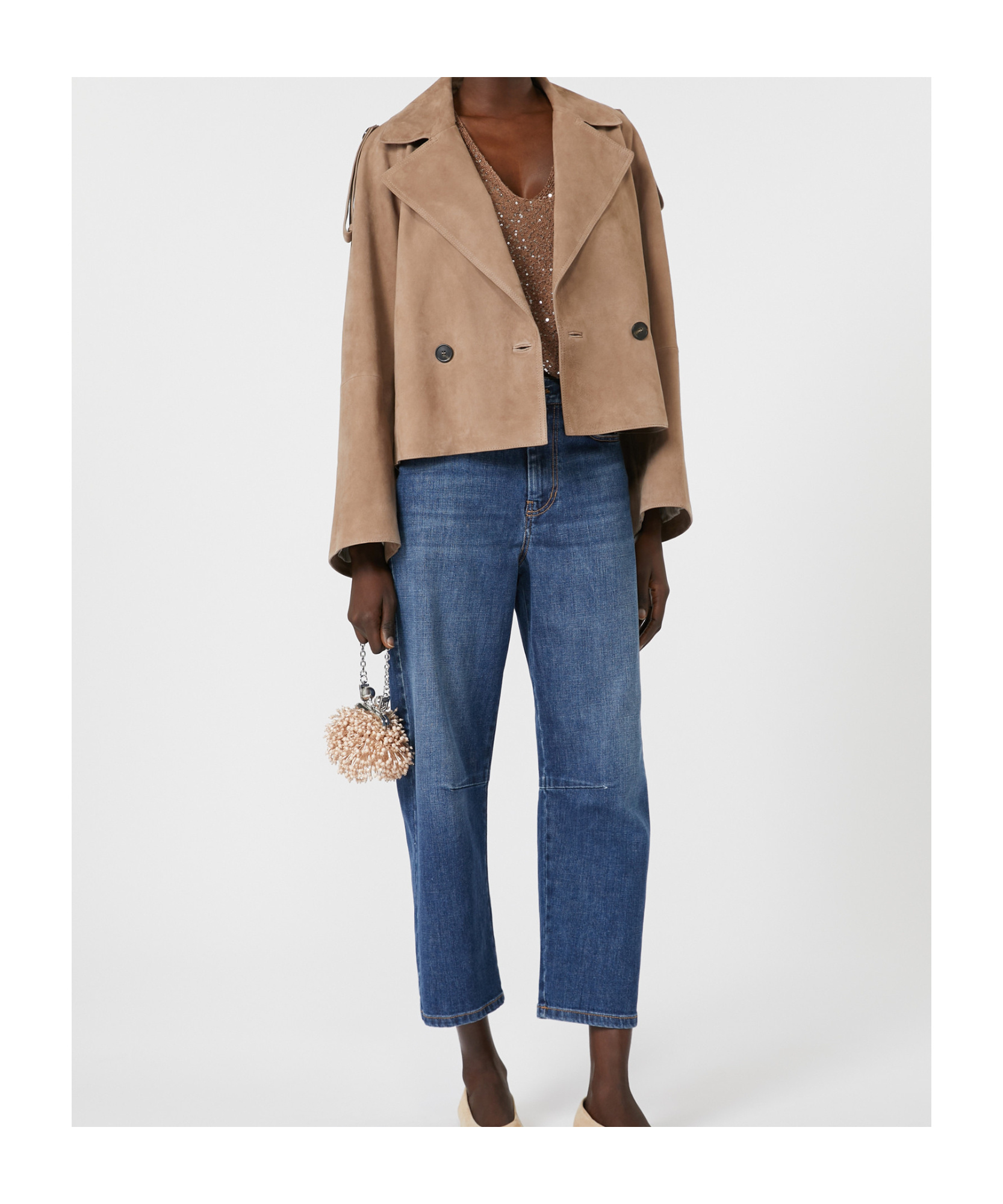 Weekend Max Mara Denim Trousers With Belt Loops