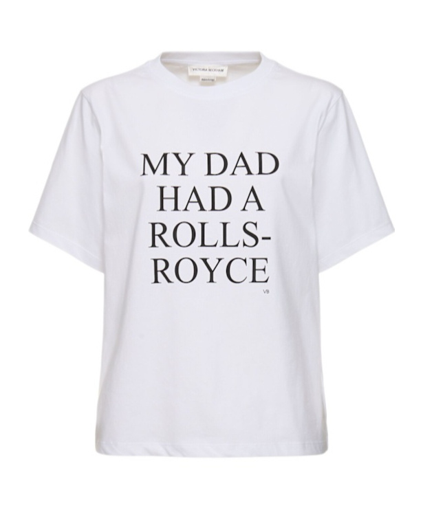 Victoria Beckham Logo Organic Cotton Jersey T-shirt