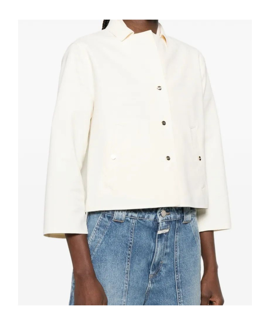 Herno Buttoned Pocket Jacket In White
