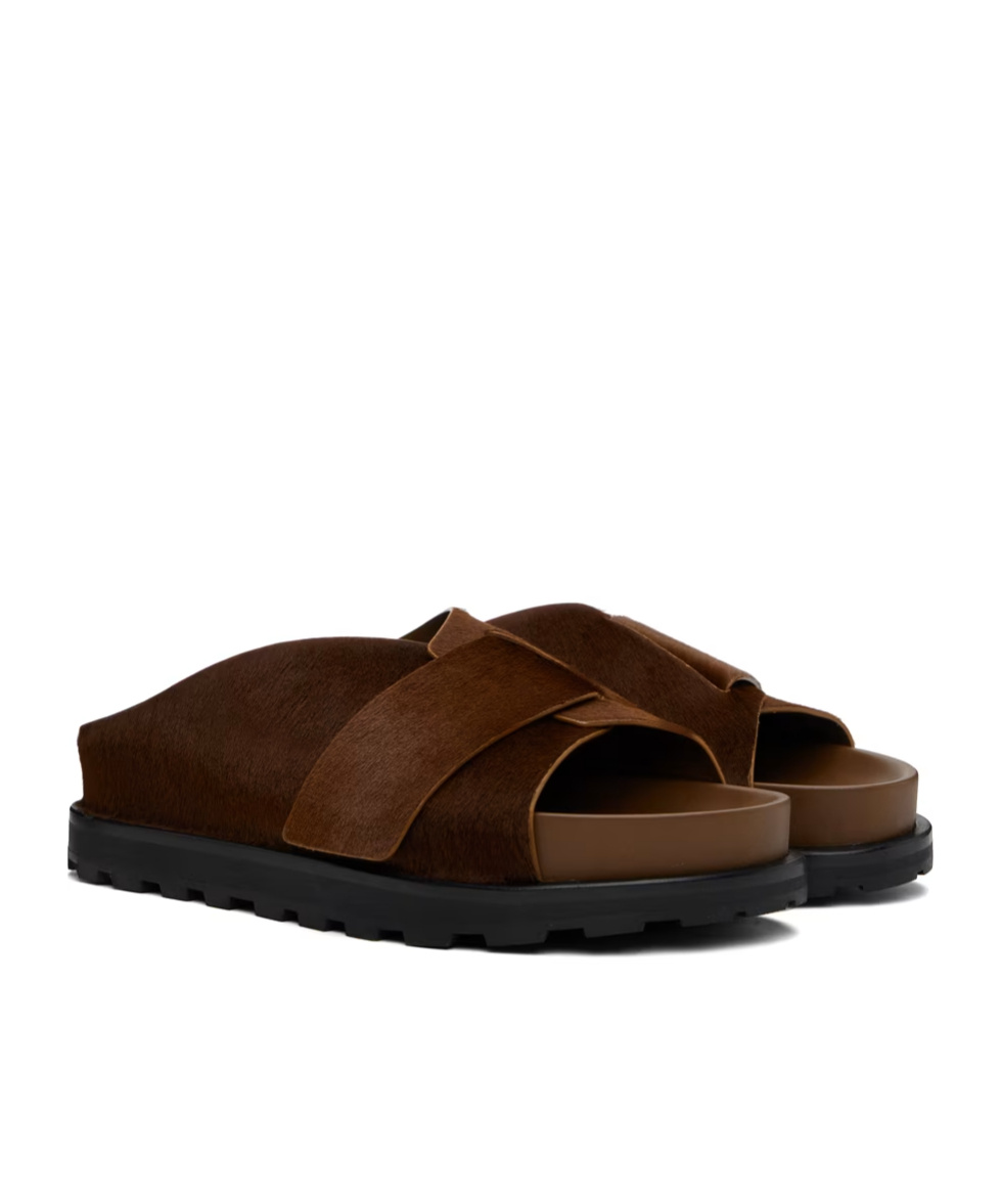 JIL SANDER LOGO SLIPPERS