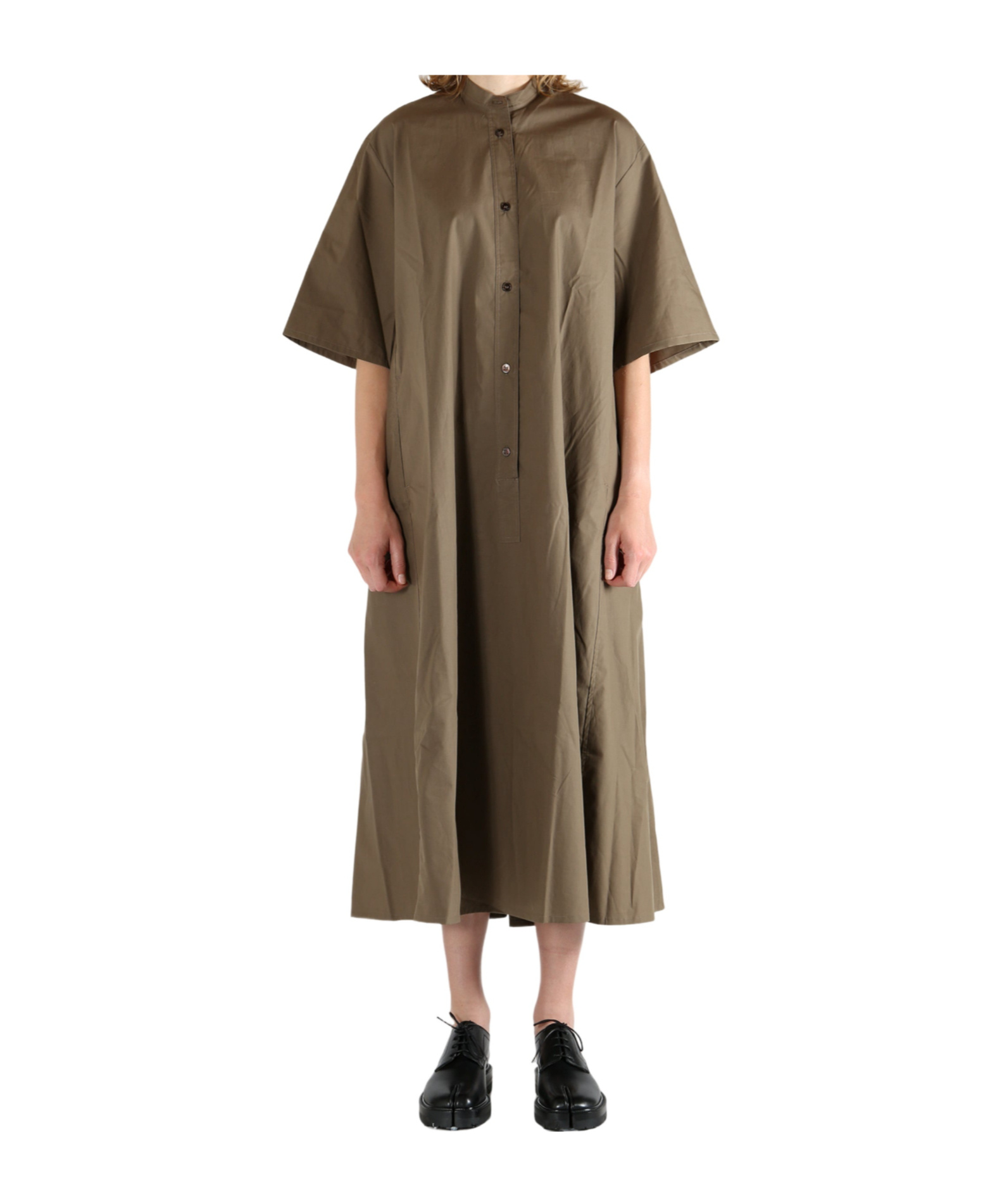 Studio Nicholson Shirt Dress In Brown