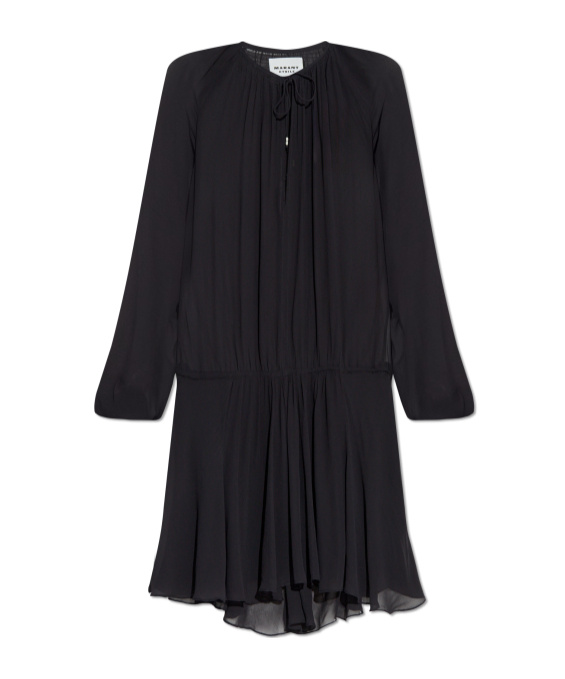 Isabel Marant Étoile Drawstring Tiered Dress In Black
