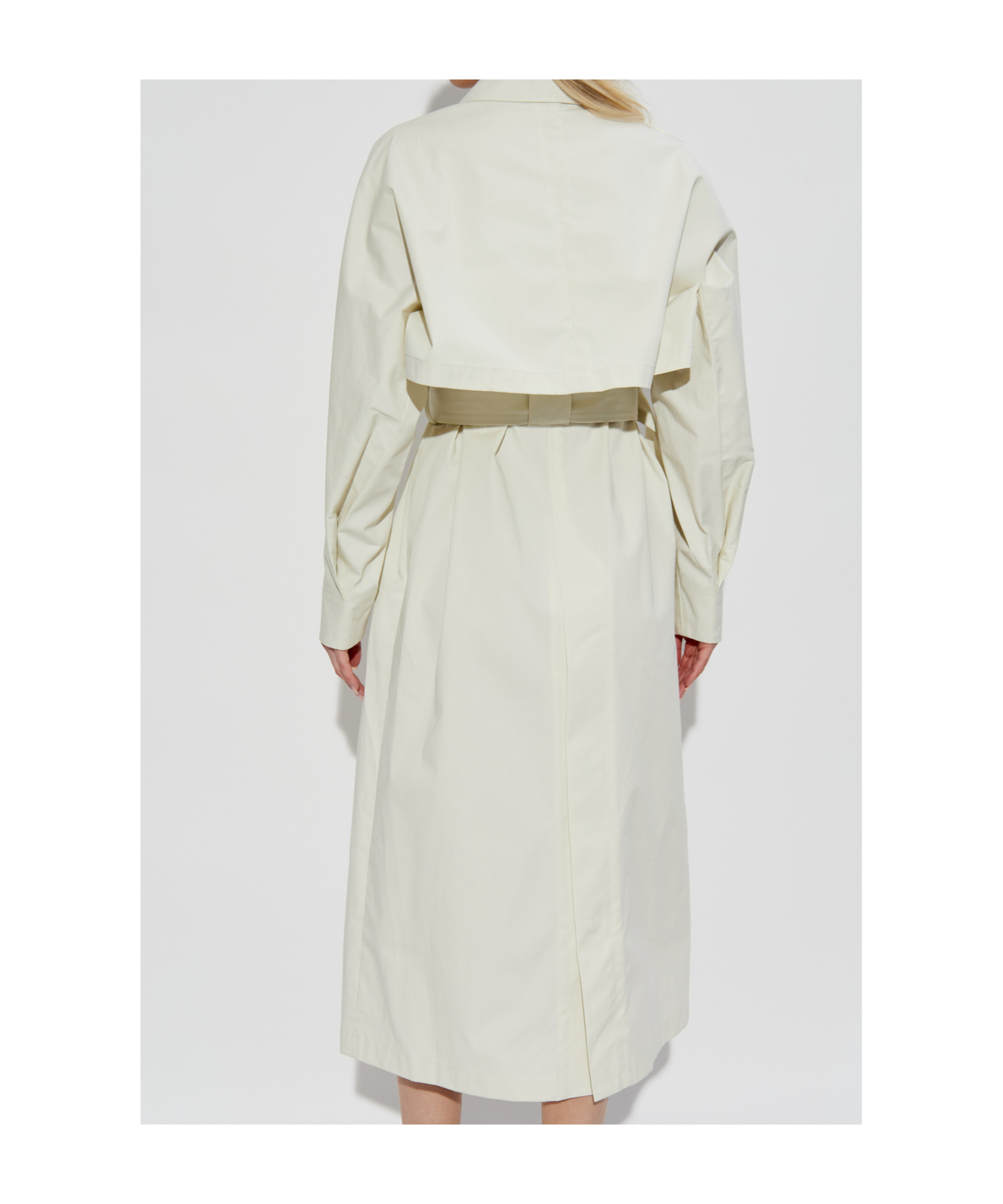 Lanvin Cotton Trench Coat In White