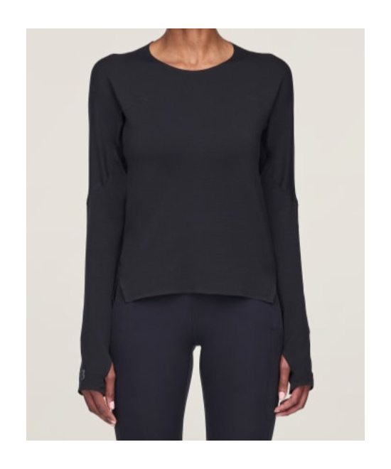 Y-3 Running Long-sleeved T-shirt In Black