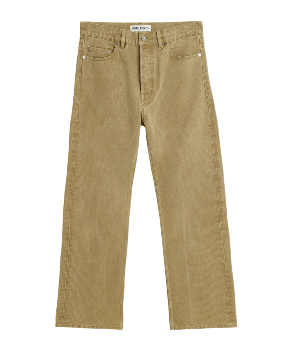 Our Legacy Third Cut Jeans In Green