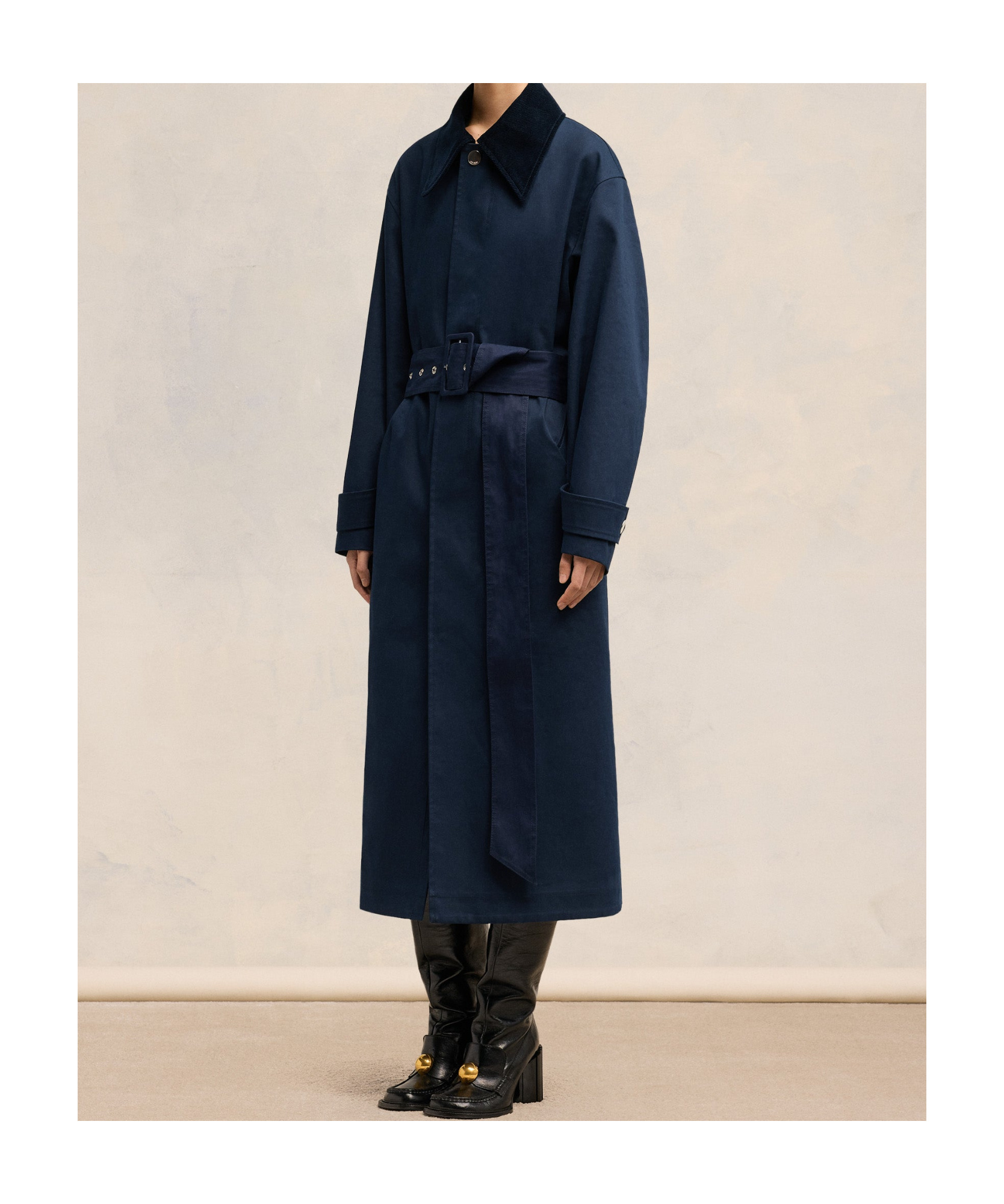 Shop Ami Alexandre Mattiussi Long-sleeved Windbreaker In Black