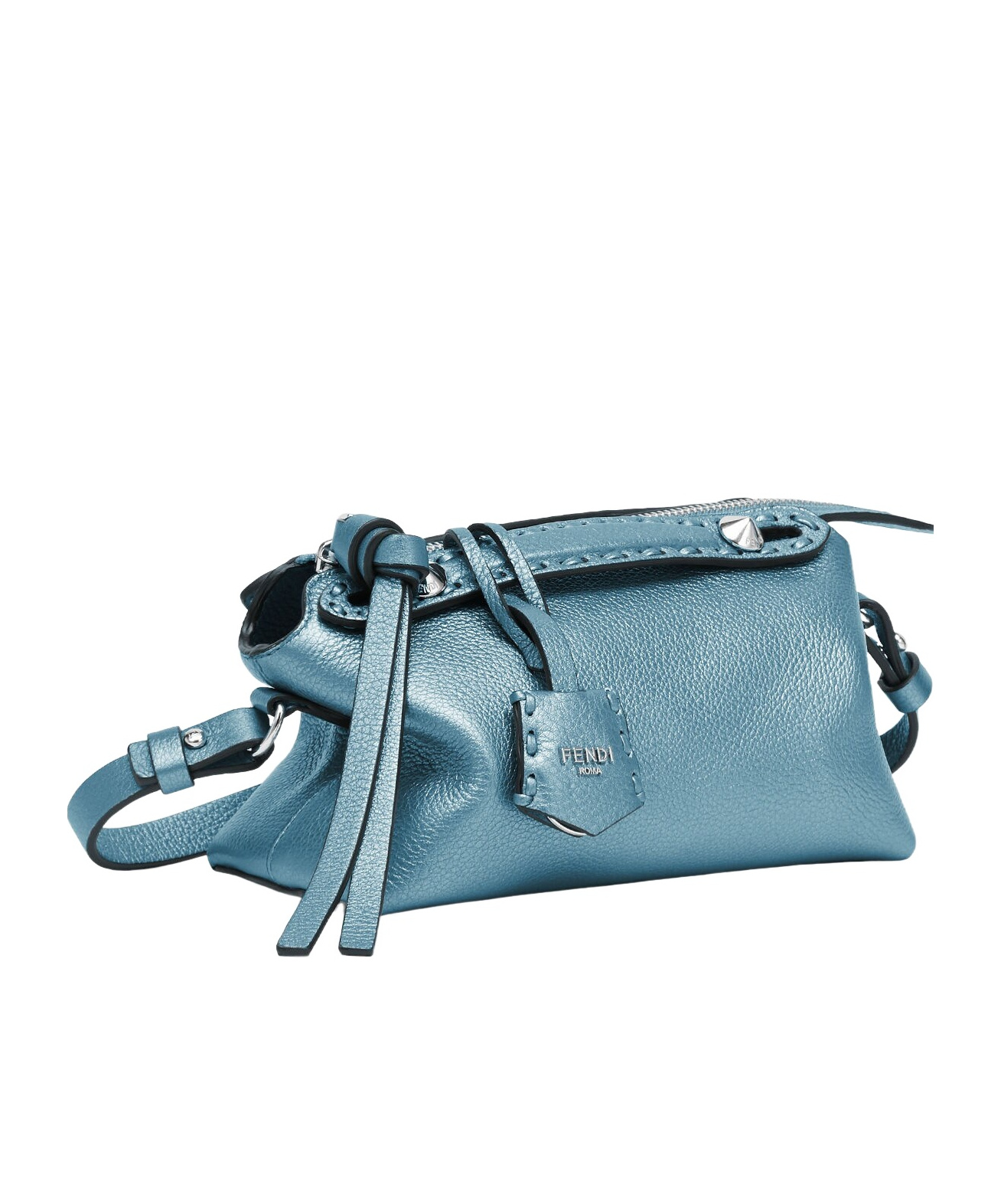 Fendi By The Way Selleria Mini Shoulder Bag In Blue