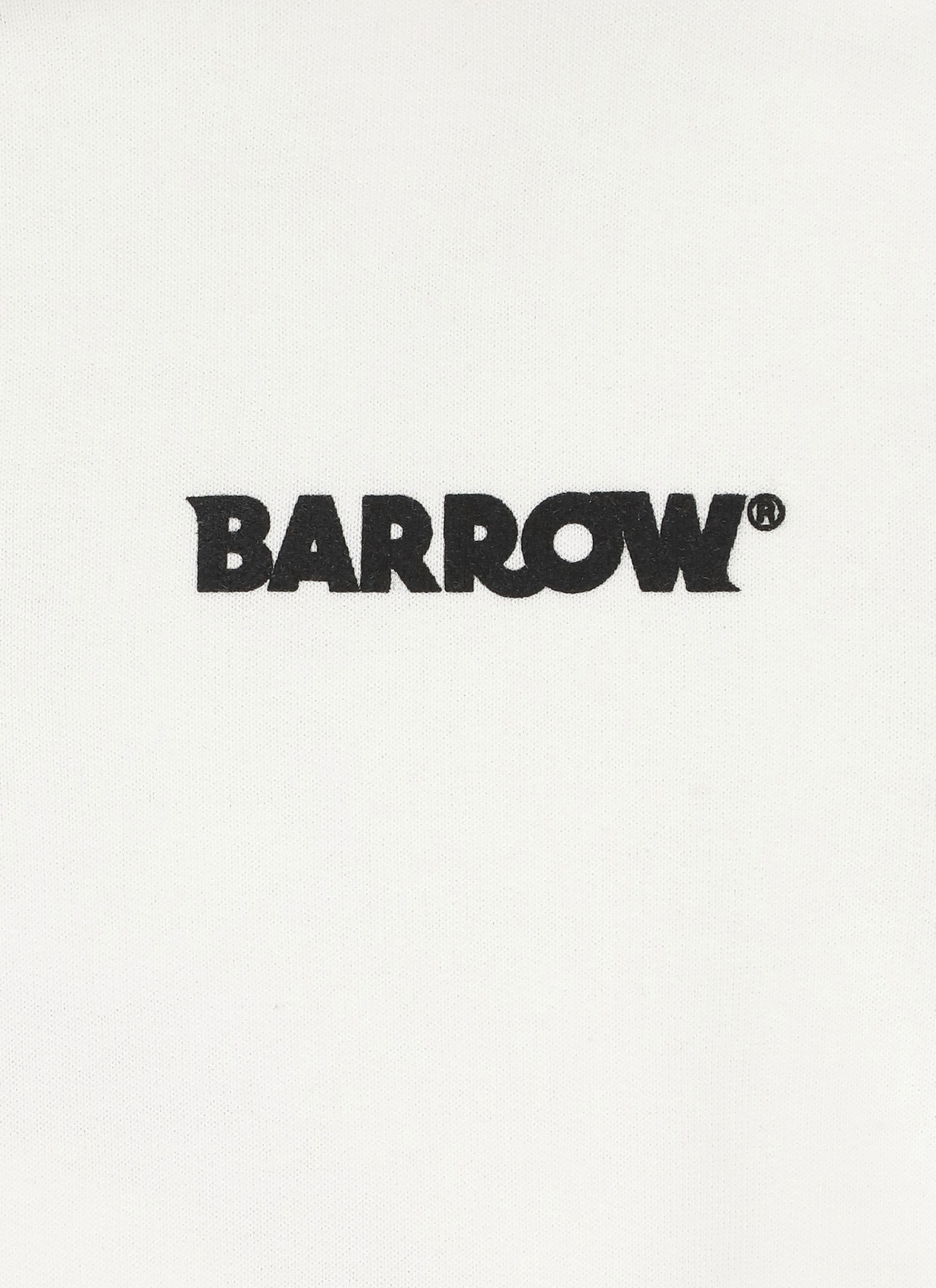 Barrow Logo-print Cotton Hoodie In White