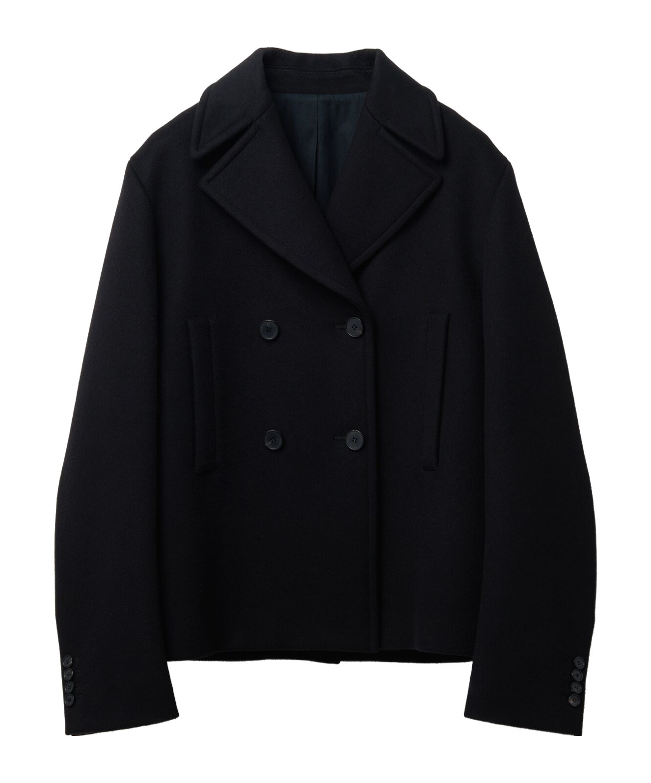 Alexander Mcqueen Womens Black Double-breasted Regular-fit Wool And Cashmere-blend Coat In Black