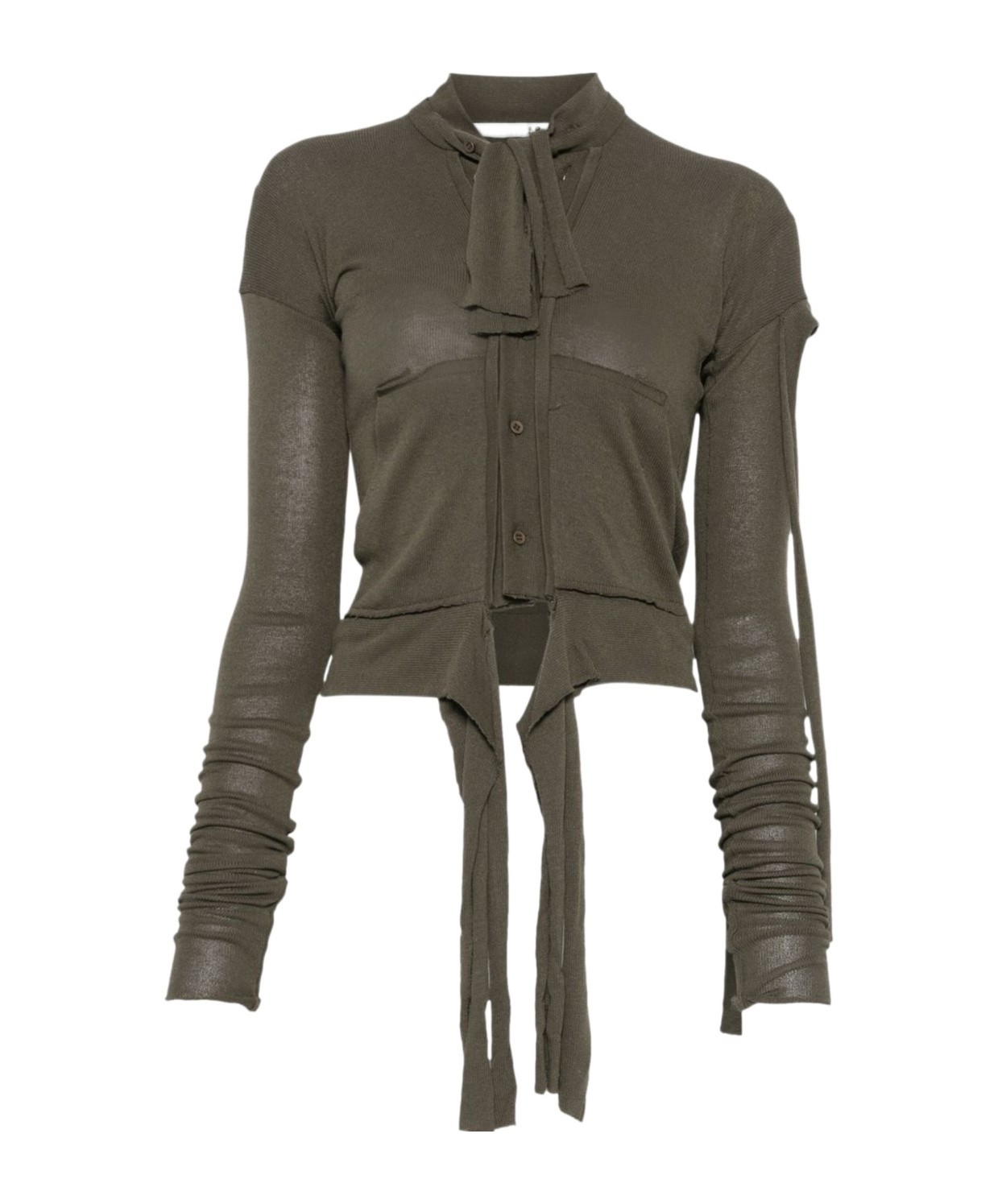 Ottolinger Deconstructed Cardigan In Black