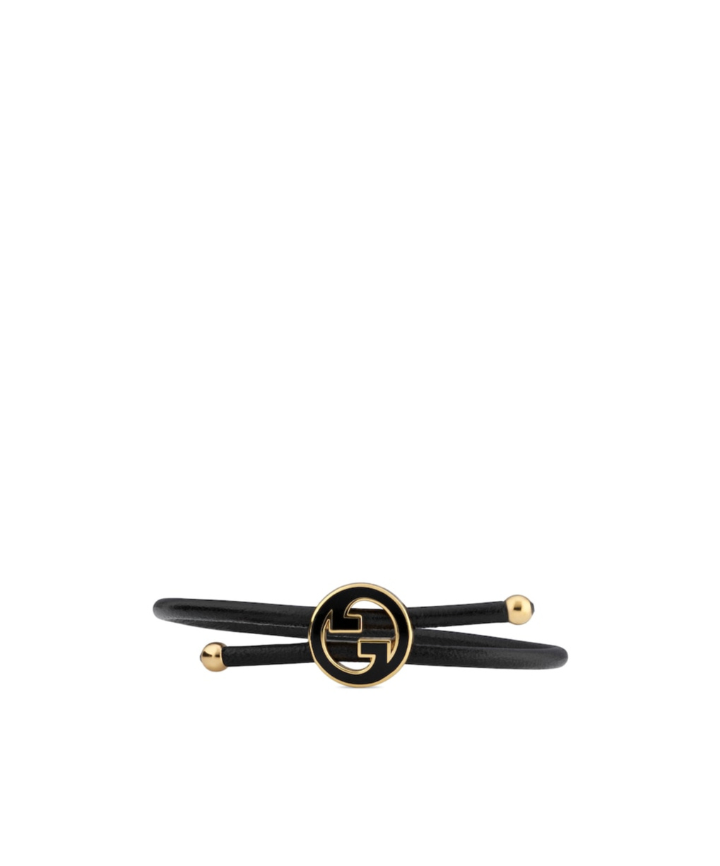 Gucci Bracelet With Enamel Round Interlocking G