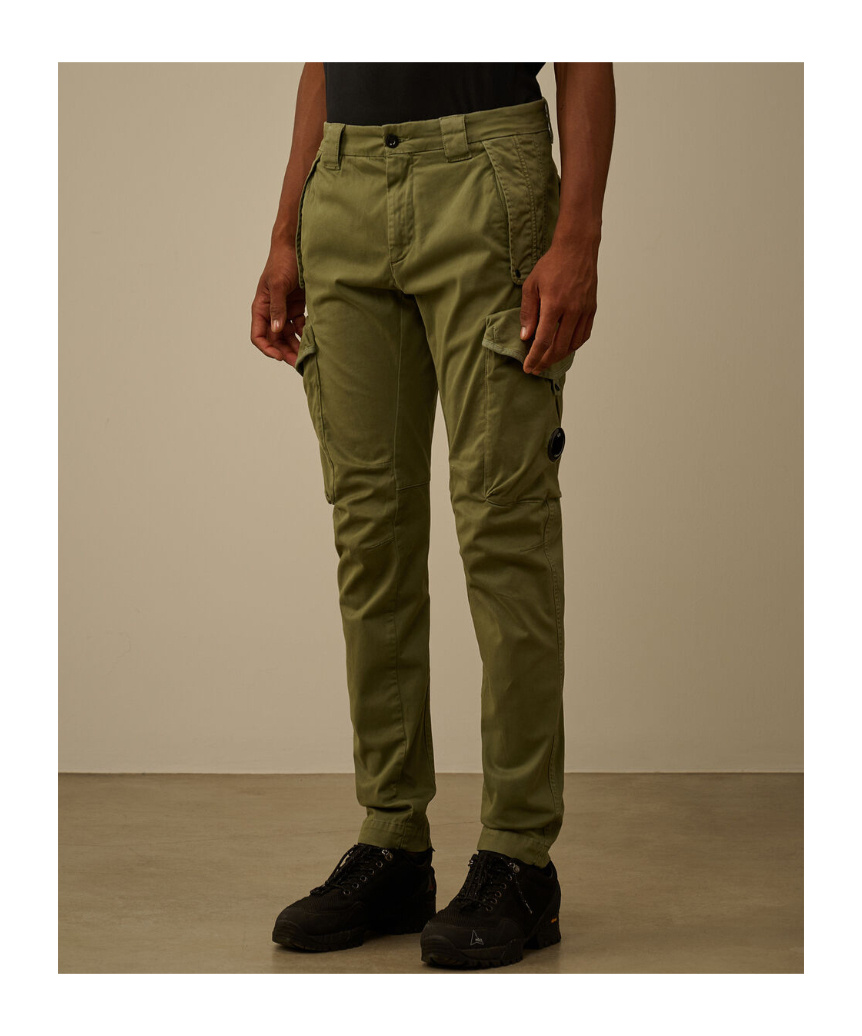 C.p. Company Cargo-pocket Trousers In Green