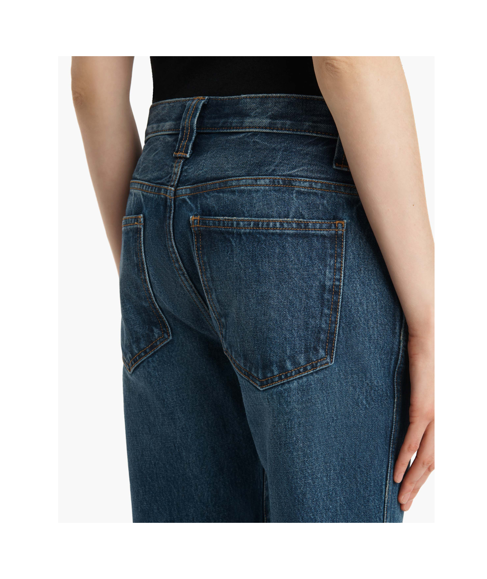 Khaite Farley Straight-leg Acid-washed Jeans In Blue