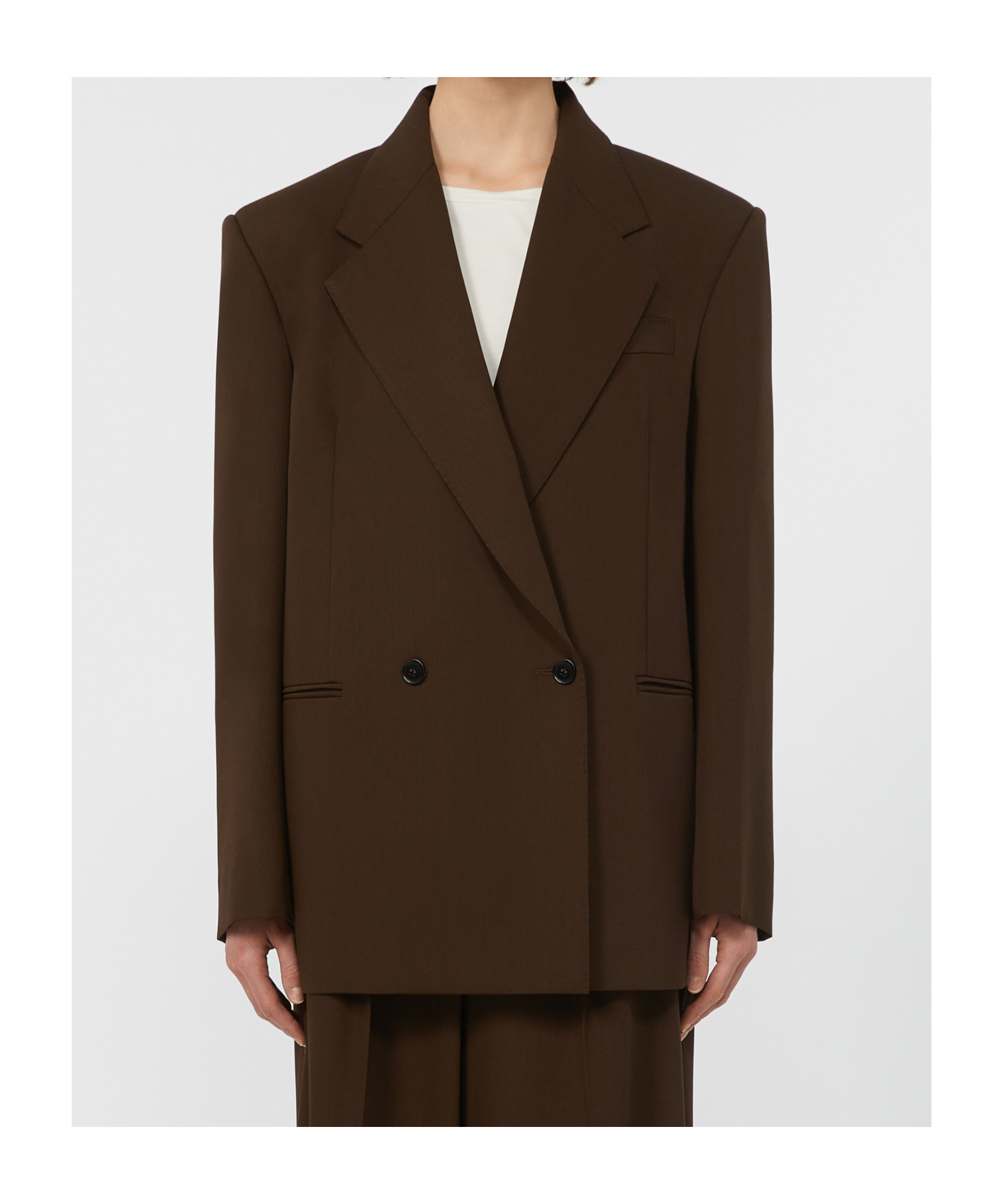 Weekend Max Mara Long-sleeved Suit Jacket In Brown