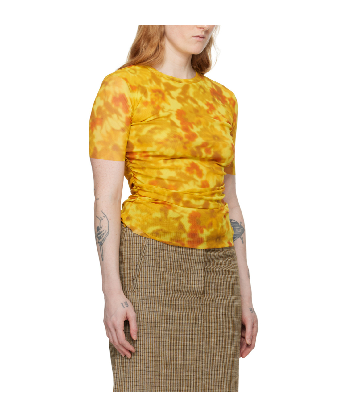 Acne Studios Pulled Short-sleeved T-shirt In Multicolor