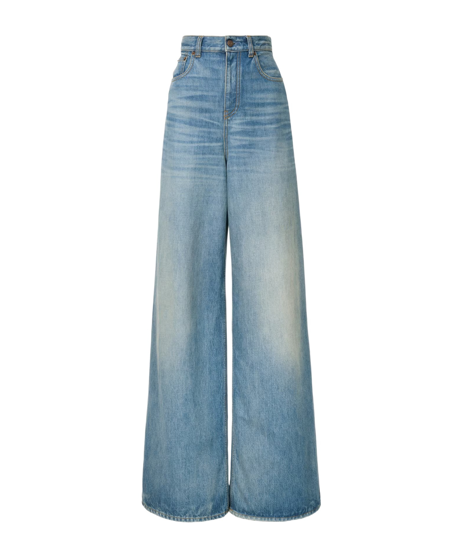 Chloé High-waisted Wide-leg Jeans In Blue