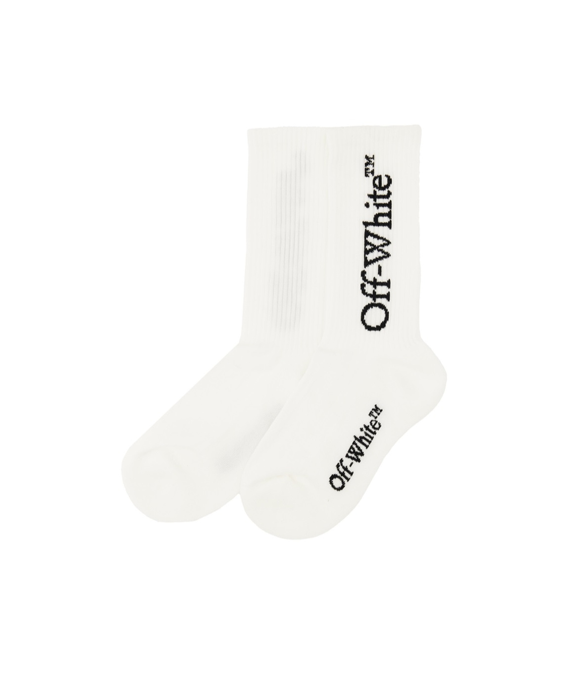 Off-white Mid Bookish Calf Socks In White