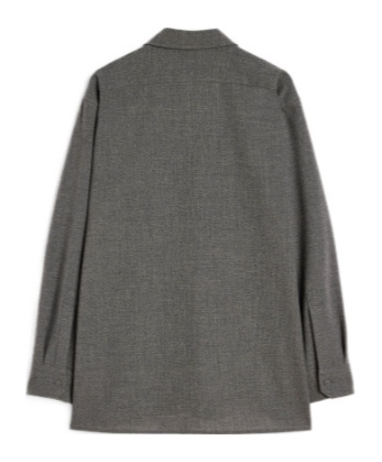 Jil Sander Pearl-embellished Button-up Shirt In Gray