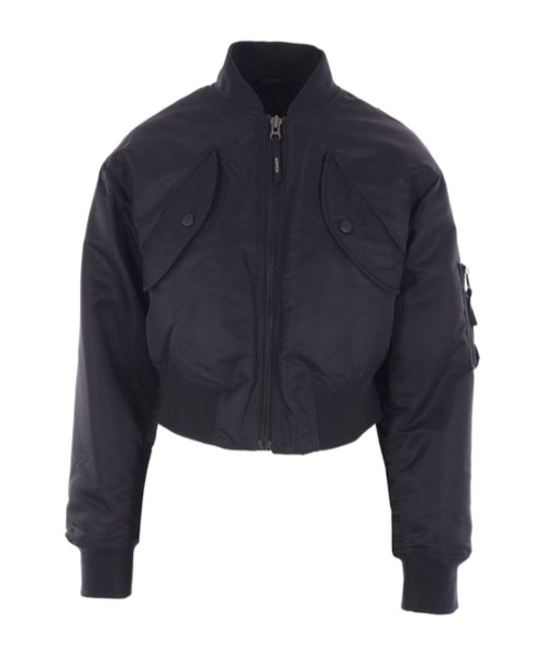 Aspesi Flap-pocket Bomber Jacket In Black