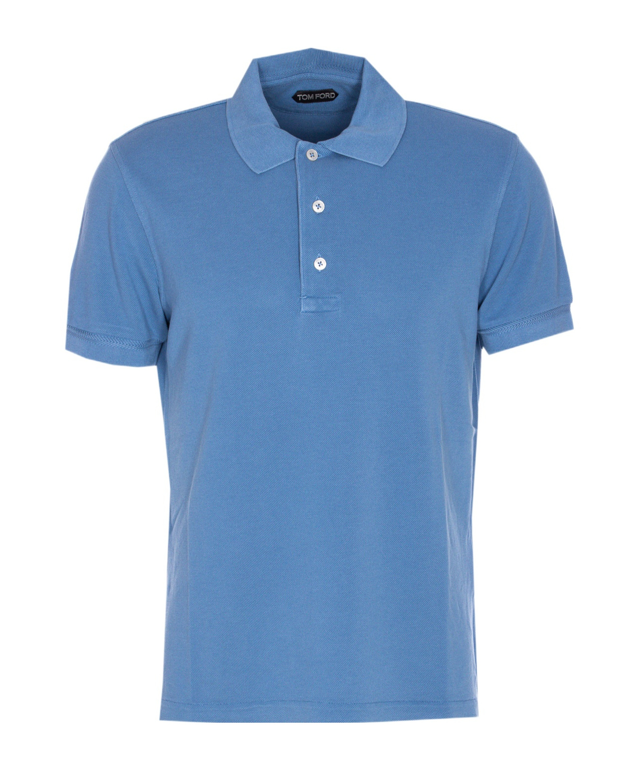 Tom Ford Short-sleeved Polo Shirt In Blue
