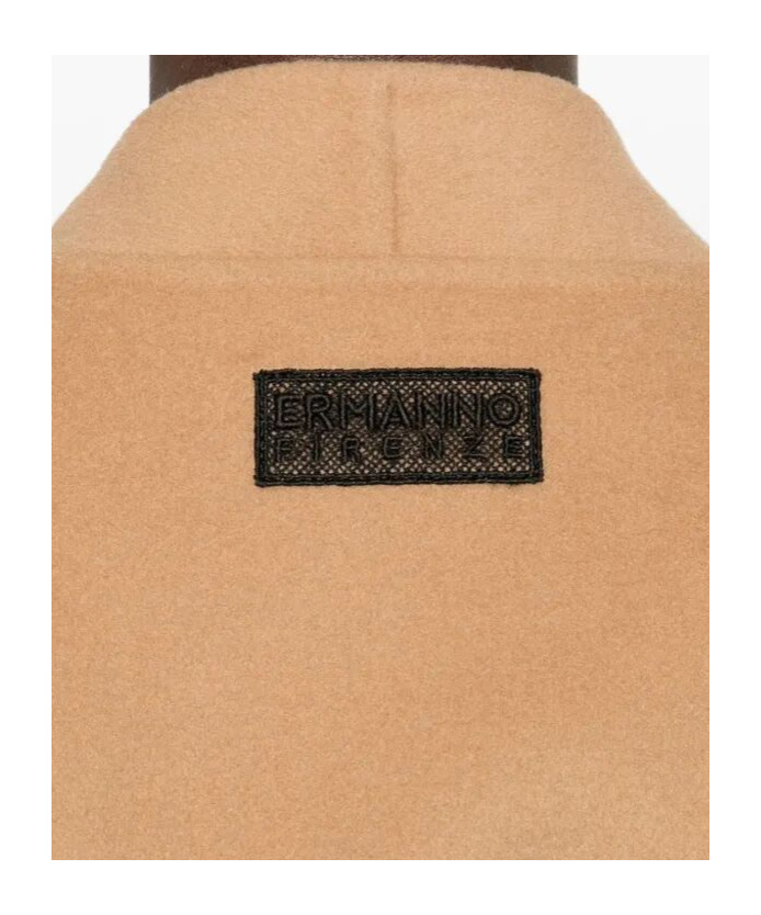 Ermanno Firenze Belted Coat In Brown