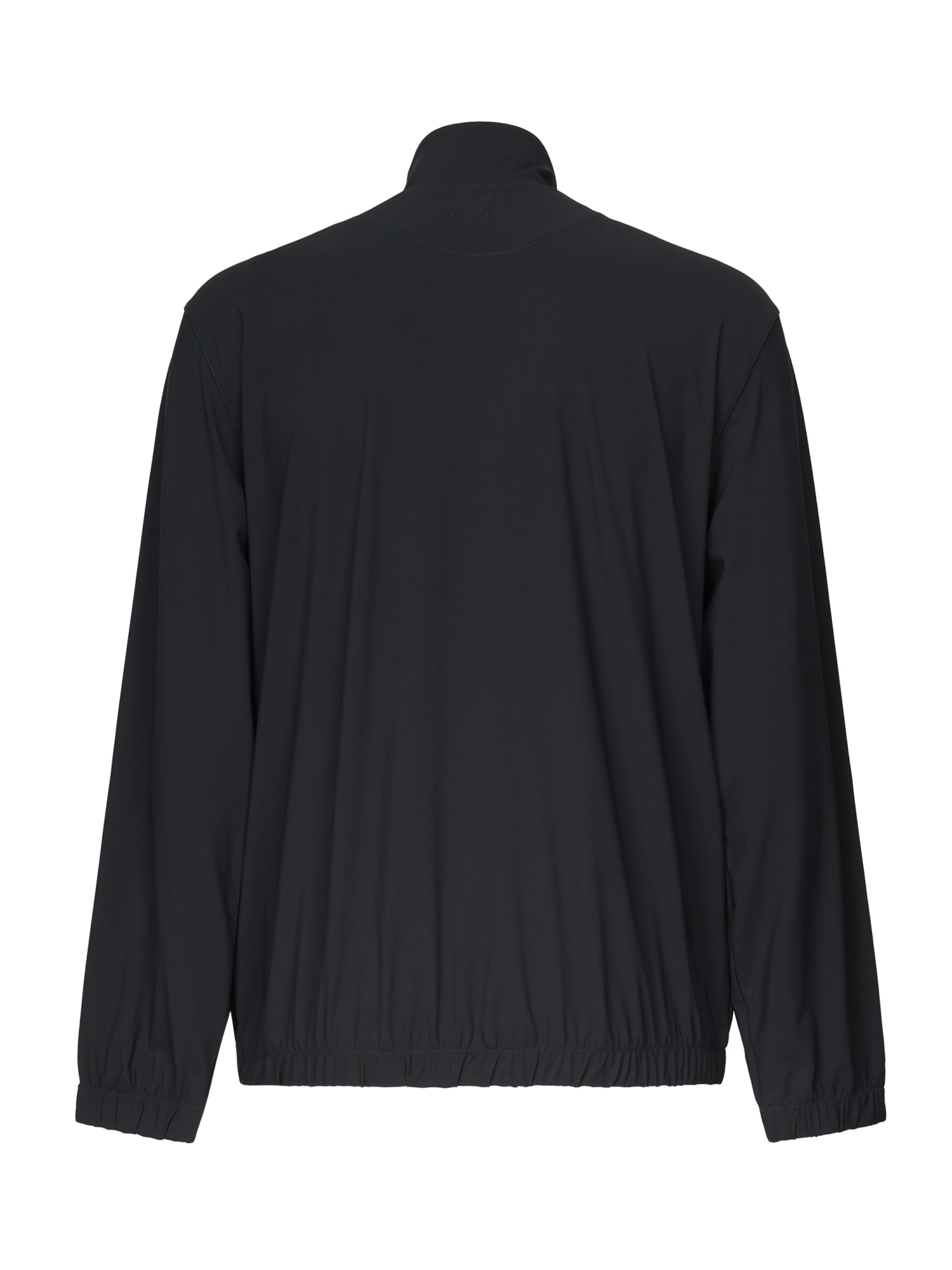 Eleventy Zipper Bomber Jacket Elastic Cuffs In Black