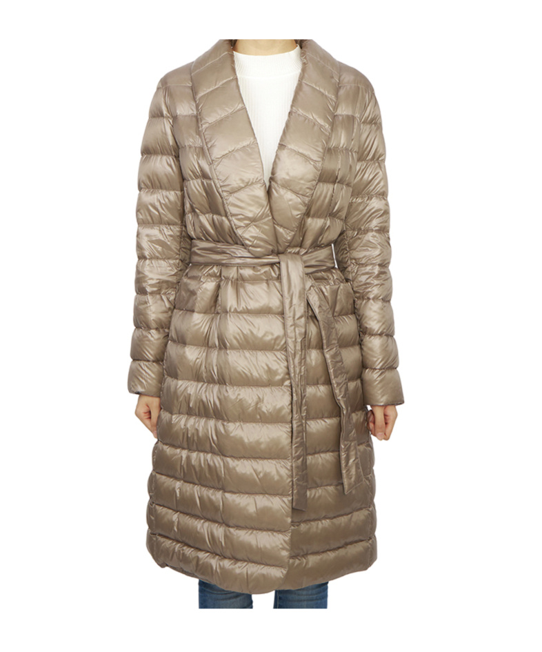 Shop Herno Quilted Down Jacket In Nude