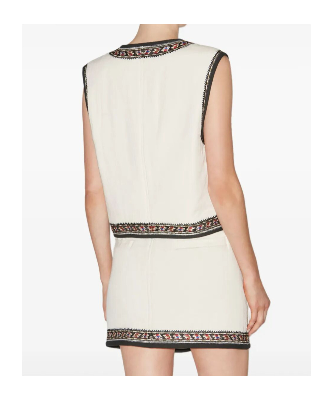 Isabel Marant Étoile Isabel Marant Etoile Zeana Embroidered Vest In White