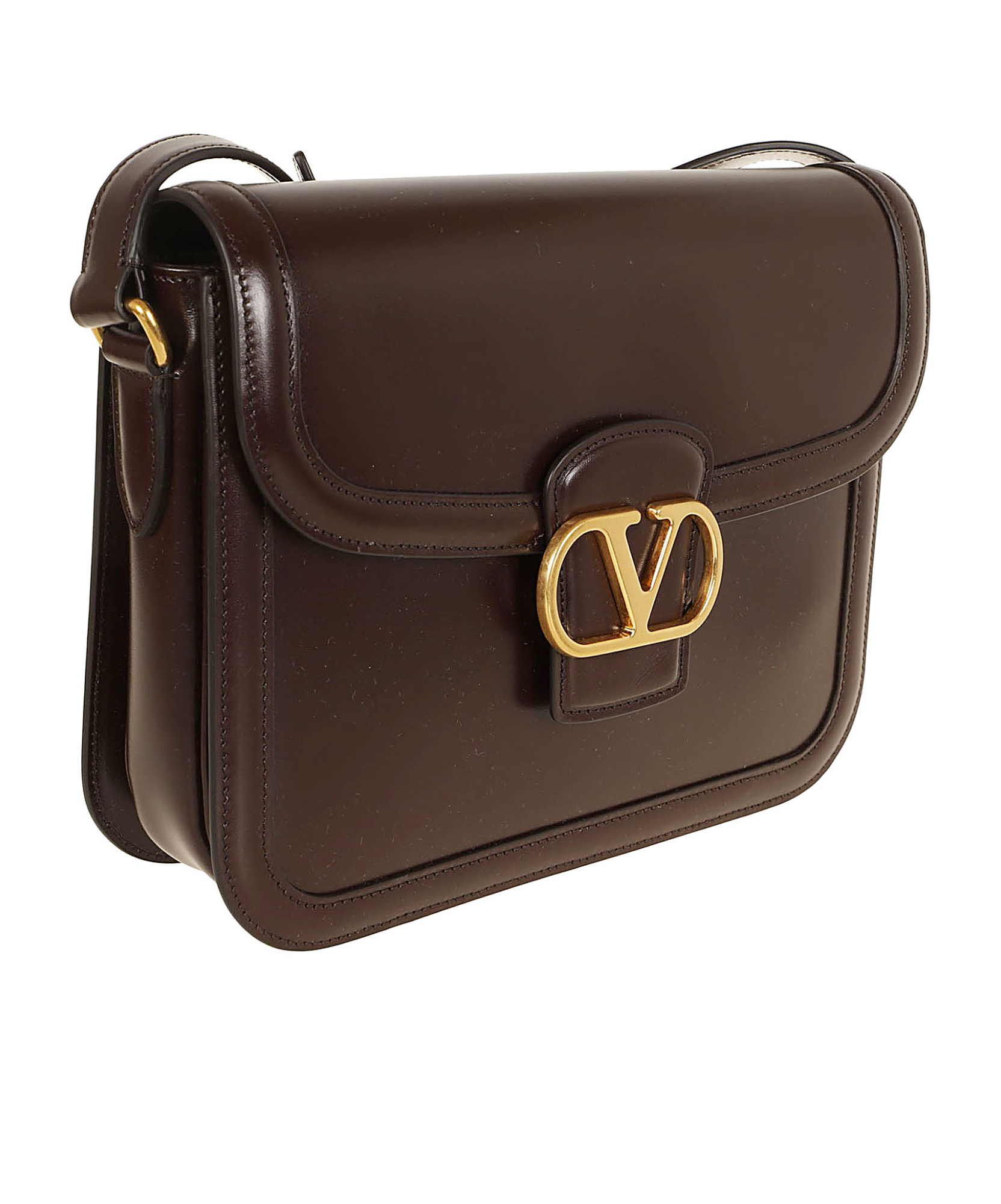 Valentino Flip Shoulder Bag In Brown